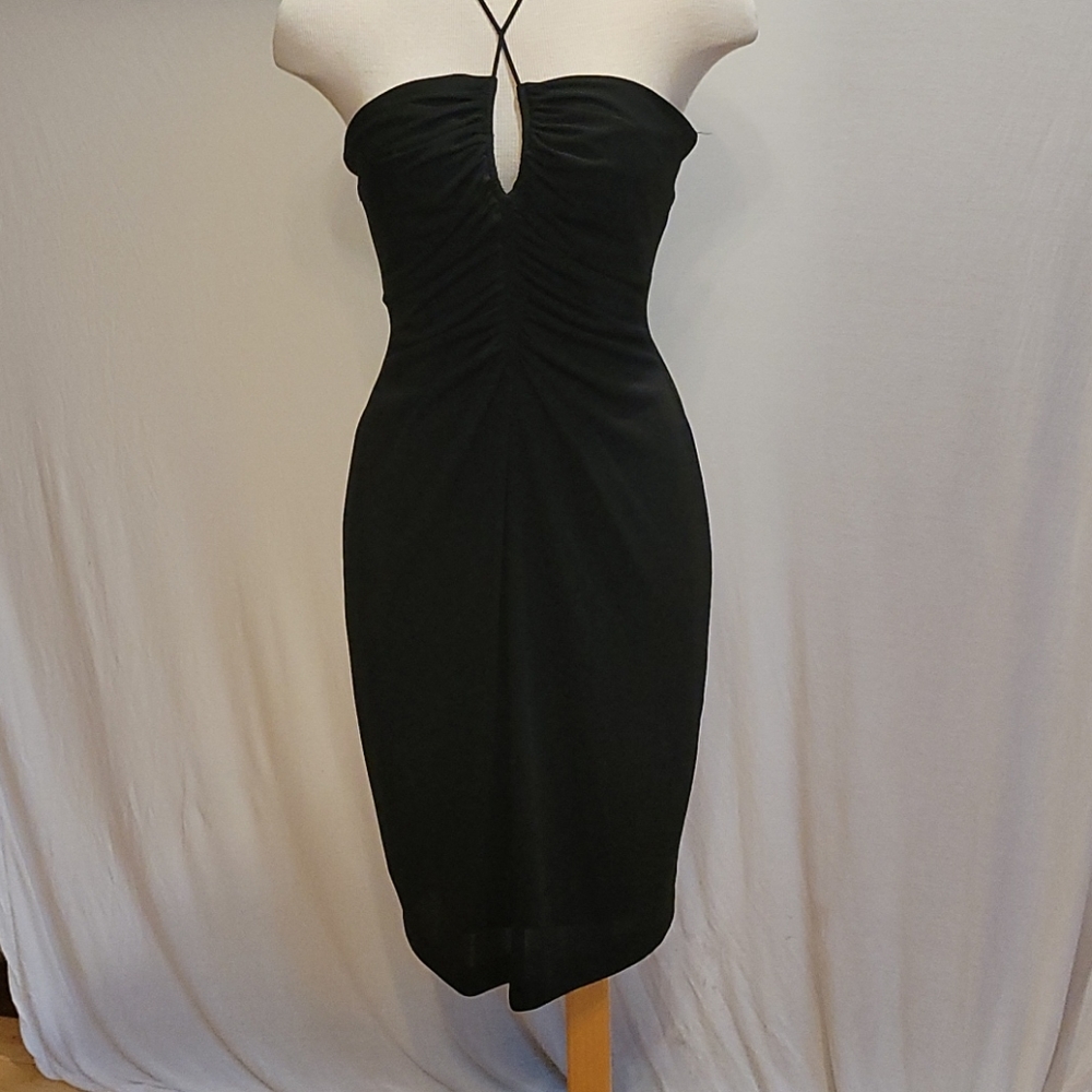 David Meister size 12 black sexy dress